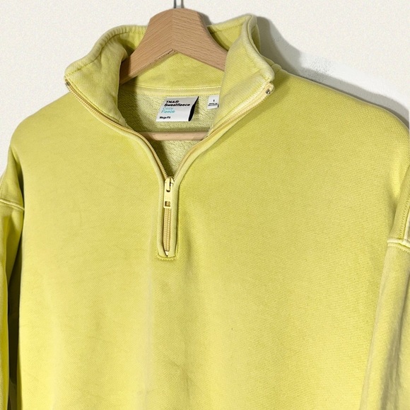 TNA Cozy Fleece Mega Fit 1/2 Zip Sweatshirt - Picture 3 of 4